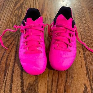 Girls Pink Nike Tiempo Soccer Cleats
